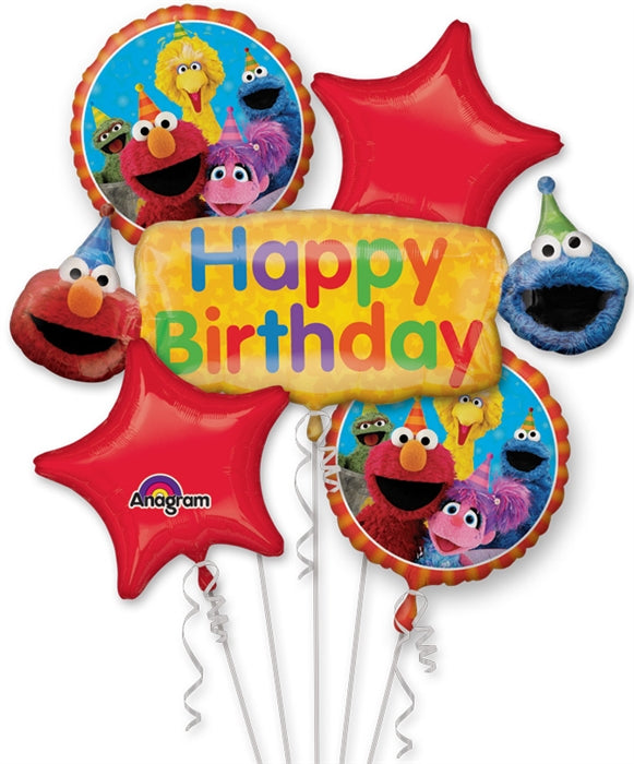 Sesame Street Fun Birthday Balloon Bouquet