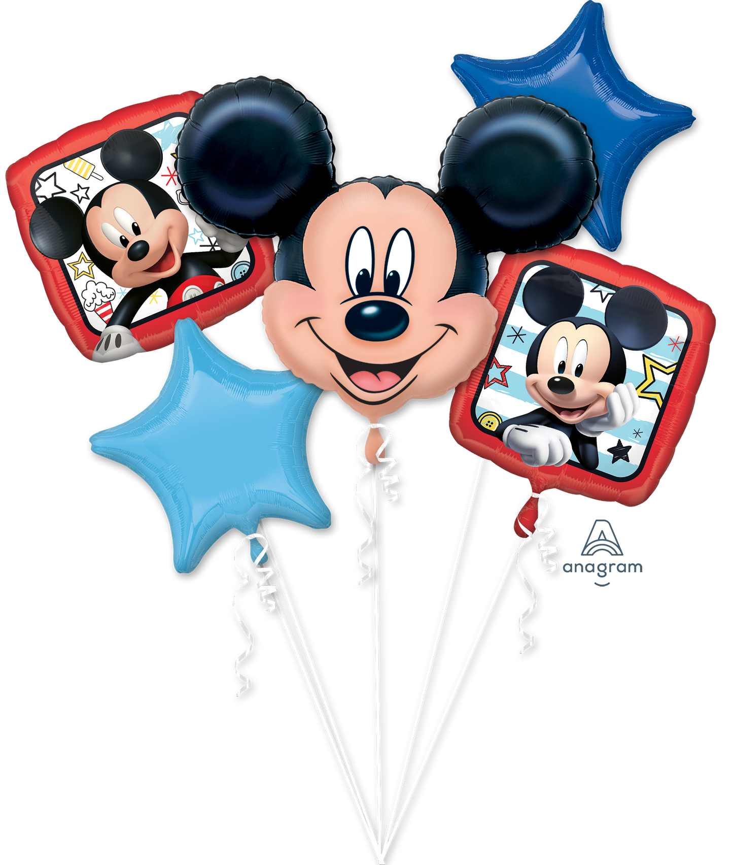 Mickey Mouse Balloon Birthday Bouquet 5pc