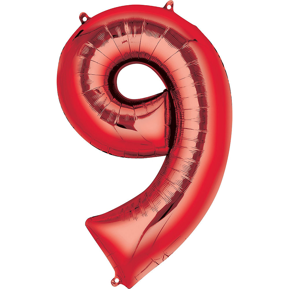 Giant Red Number 9 Balloon