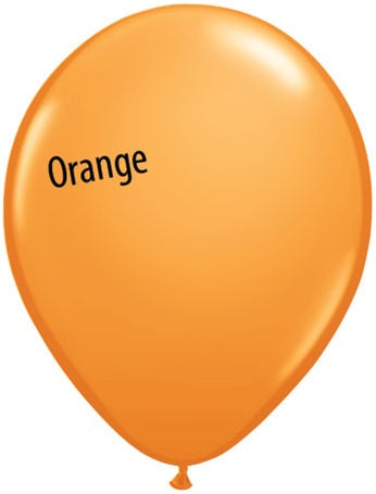 5in Orange Latex Balloons