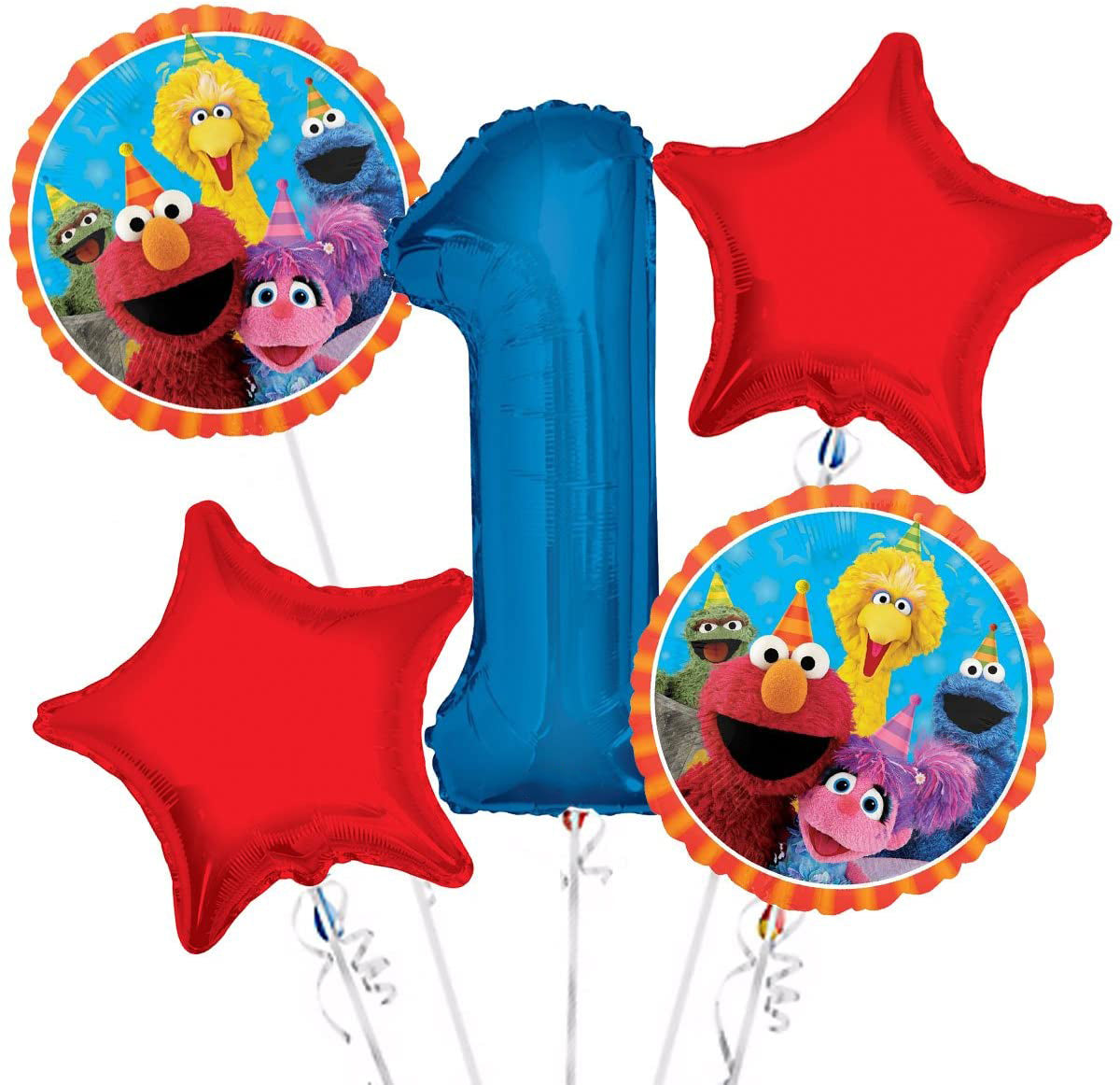 Sesame Street 1st Birthday Balloon Bouquet