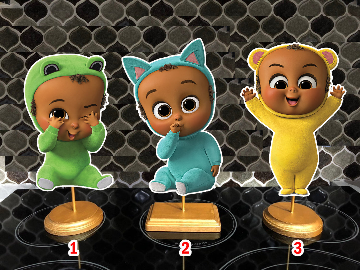The boss baby triplets party centerpieces