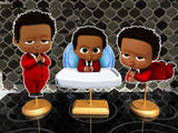 African American Red Boss Baby