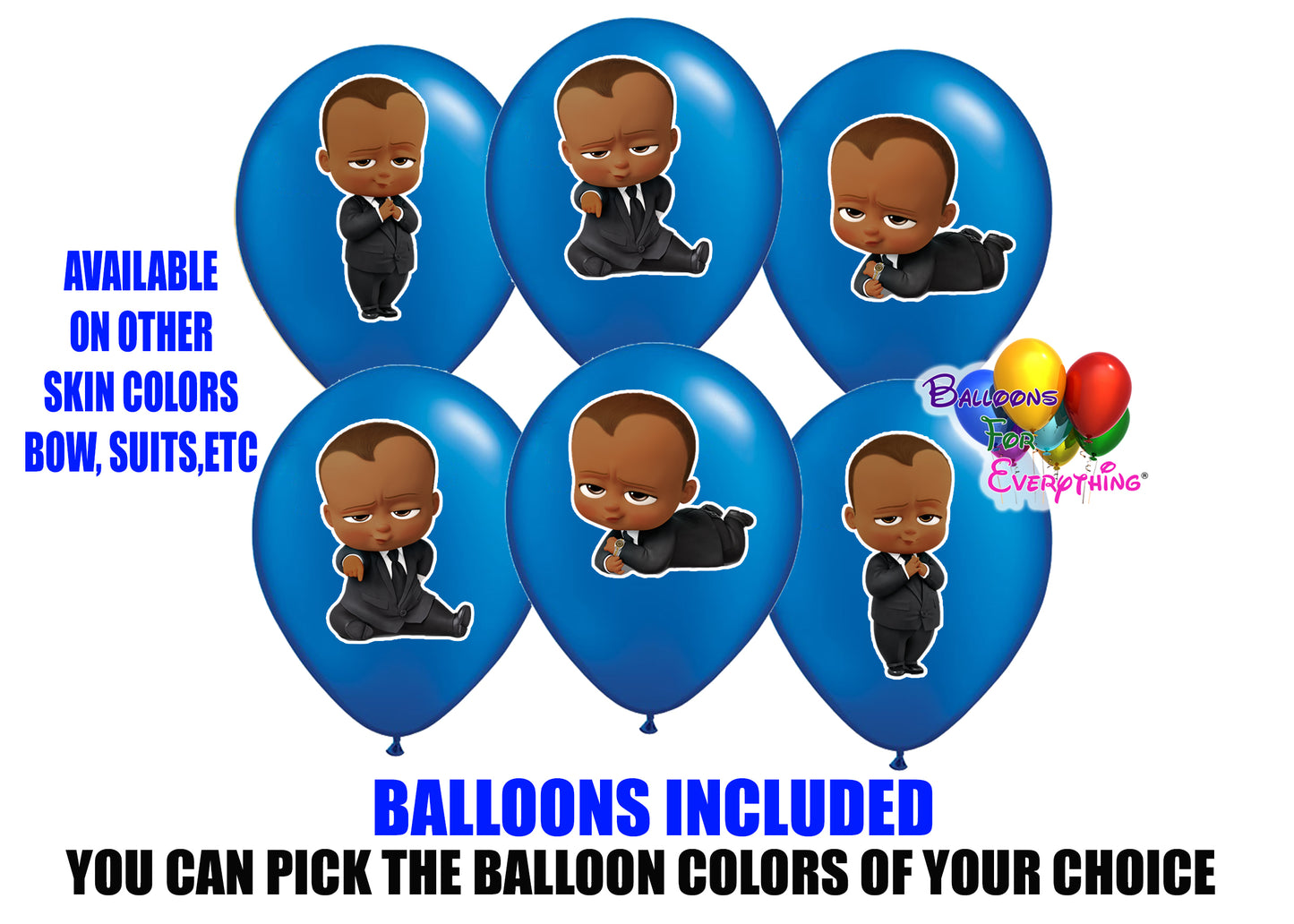 Afro American Boss Baby Balloons