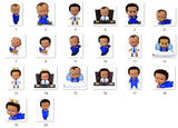 Blue Boss Baby Suit Party Centerpieces