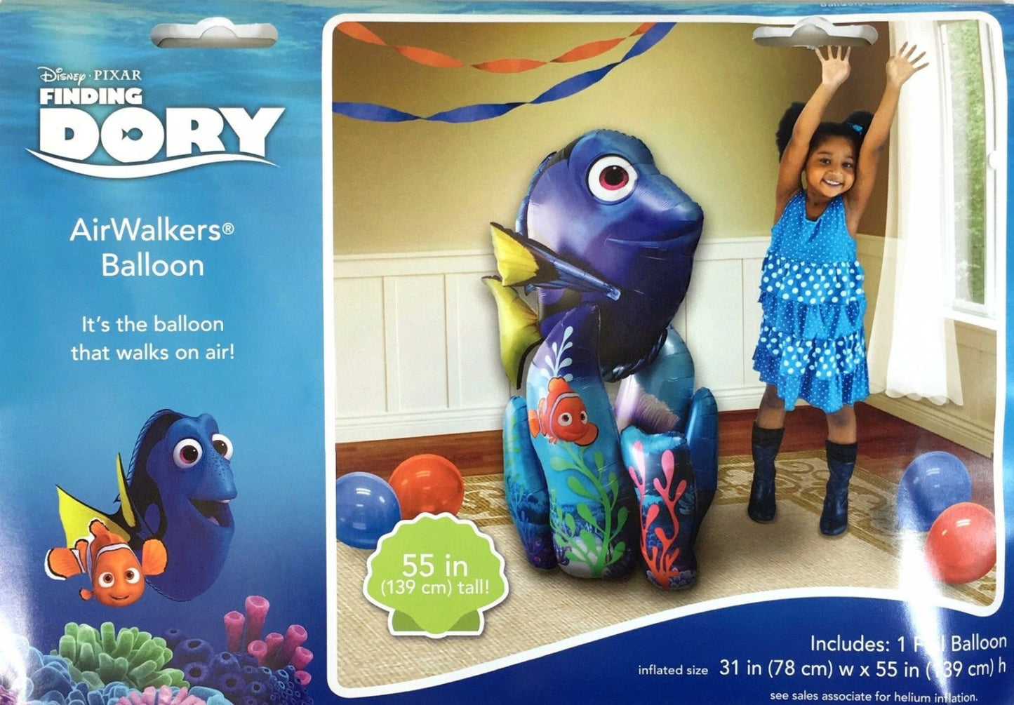 Disney Finding Dory 55" Airwalker Birthday Balloon