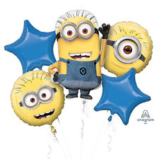Despicable Me Minions Balloon Bouquet 5pc