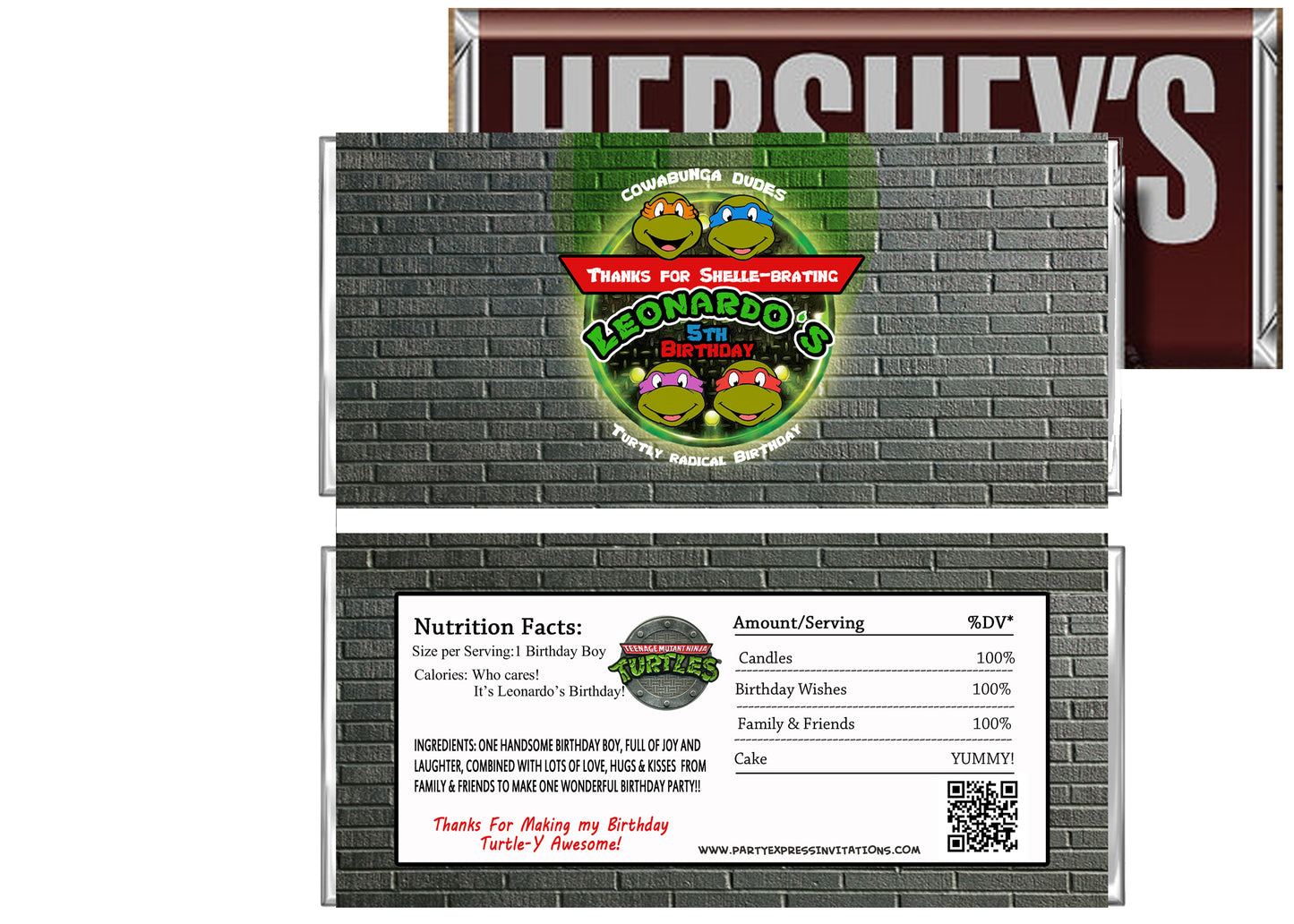 TMNT Ninja Turtles Birthday Party Favors