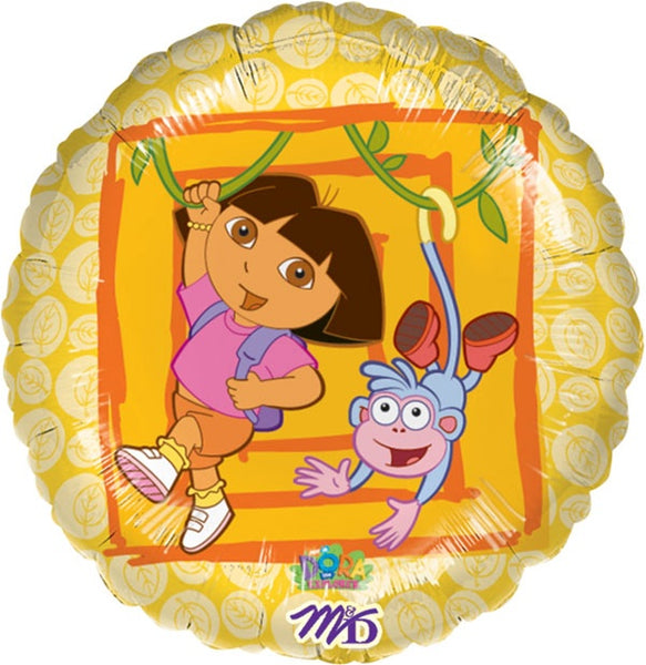 Dora and Boots Foil Balloon