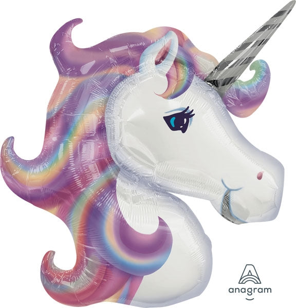 Pastel Unicorn Head Shape Balloon