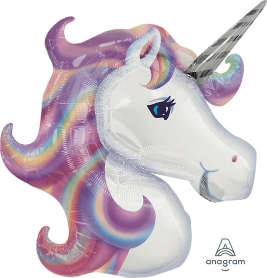 Pastel Unicorn Head Shape Balloon