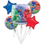 PJ Masks Birthday Balloons Bouquet 5pc