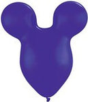15 inch Disney Mickey Mouse PURPLE Ears Latex Balloons