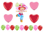 Classic Strawberry Shortcake Birthday Balloons 14pc