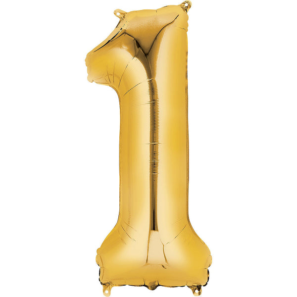 Giant Gold Number 1 Balloon