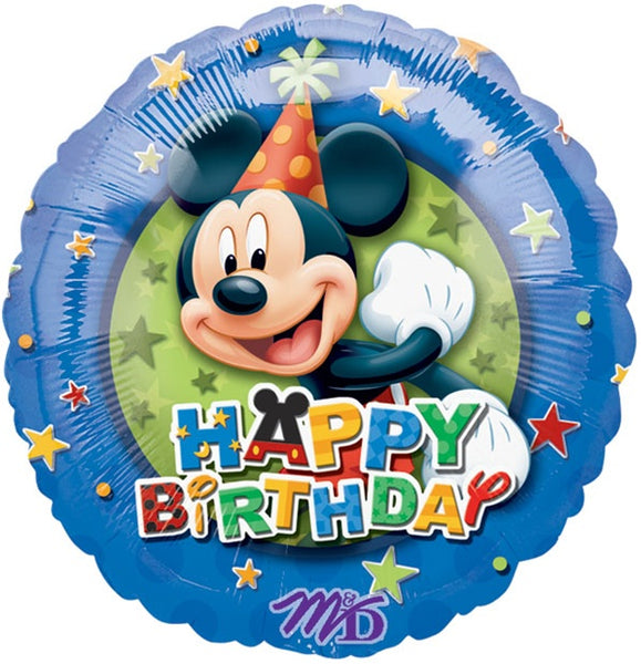 Disney Mickey Mouse Happy Birthday Stars Balloon