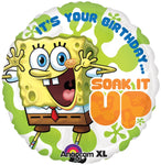 SpongeBob Soak It Up Birthday Balloon