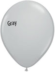 5in Gray Latex Balloons