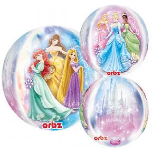 Disney Princess See Thru Orbz Birthday Balloon