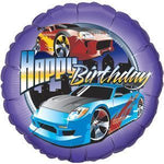 Hot Wheels Happy Birthday Balloon
