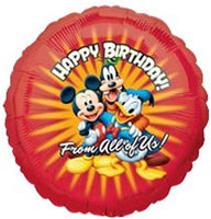 Mickey Mouse and Pals Happy Birthday From All Of Us Balloon