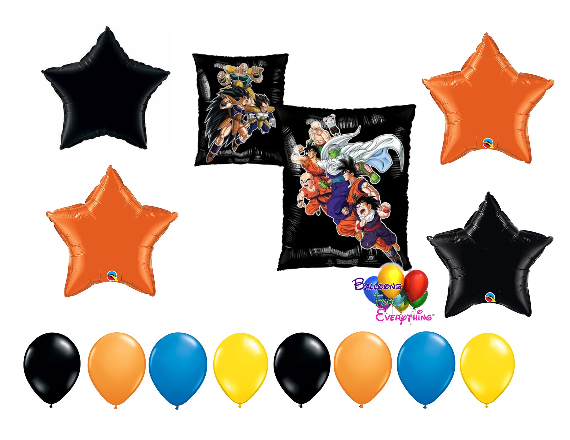 Dragon Ball Z Heroes And Villains Birthday Balloons