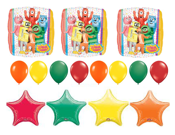 Yo Gabba Gabba Birthday Balloons 15pc