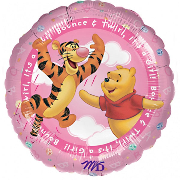 Winnie The Pooh It's A Girl Foil Balloon