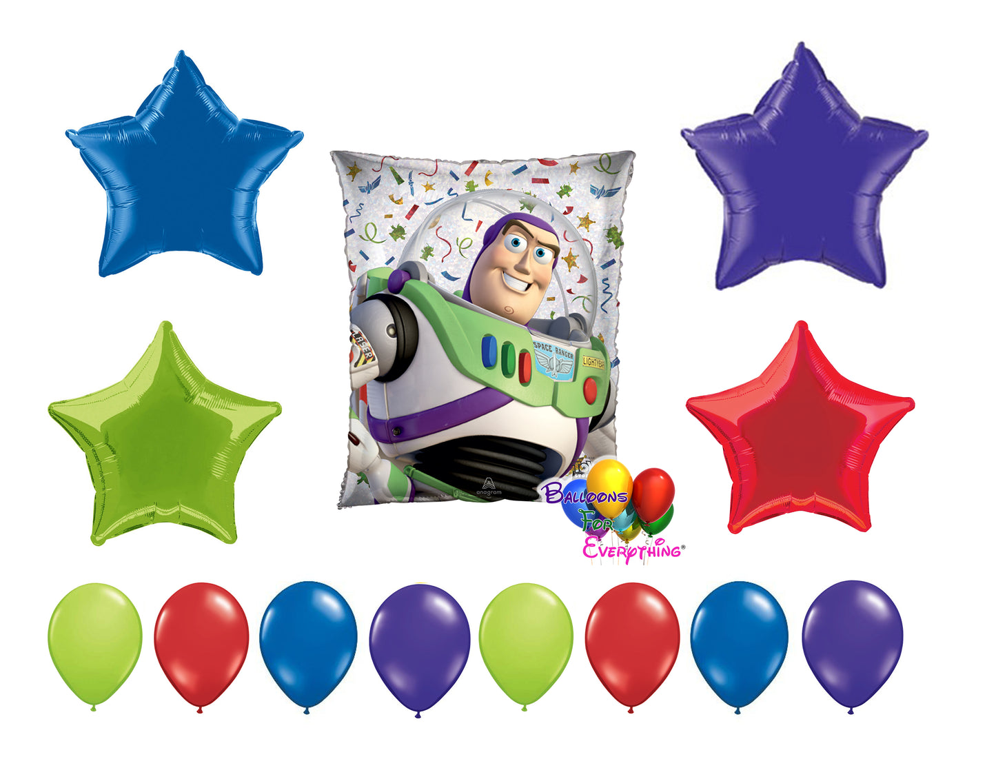 Buzz Lightyear Birthday Balloons Toy Story 4