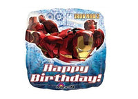Iron Man Happy Birthday Holographic Balloon