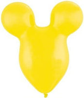 15 inch Disney Mickey Mouse YELLOW Ears Latex Balloons