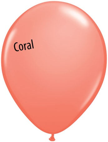 11in Coral Latex Balloons