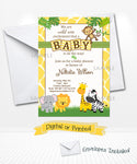 Baby Jungle Baby Shower Invitations