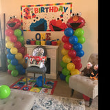 Elmo Birthday Balloon Columns, Sesame Street Cake Table, Gift Table, DIY KIT Party Supplies