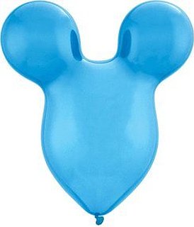 15 inch Disney Mickey Mouse LIGHT BLUE Ears Latex Balloons