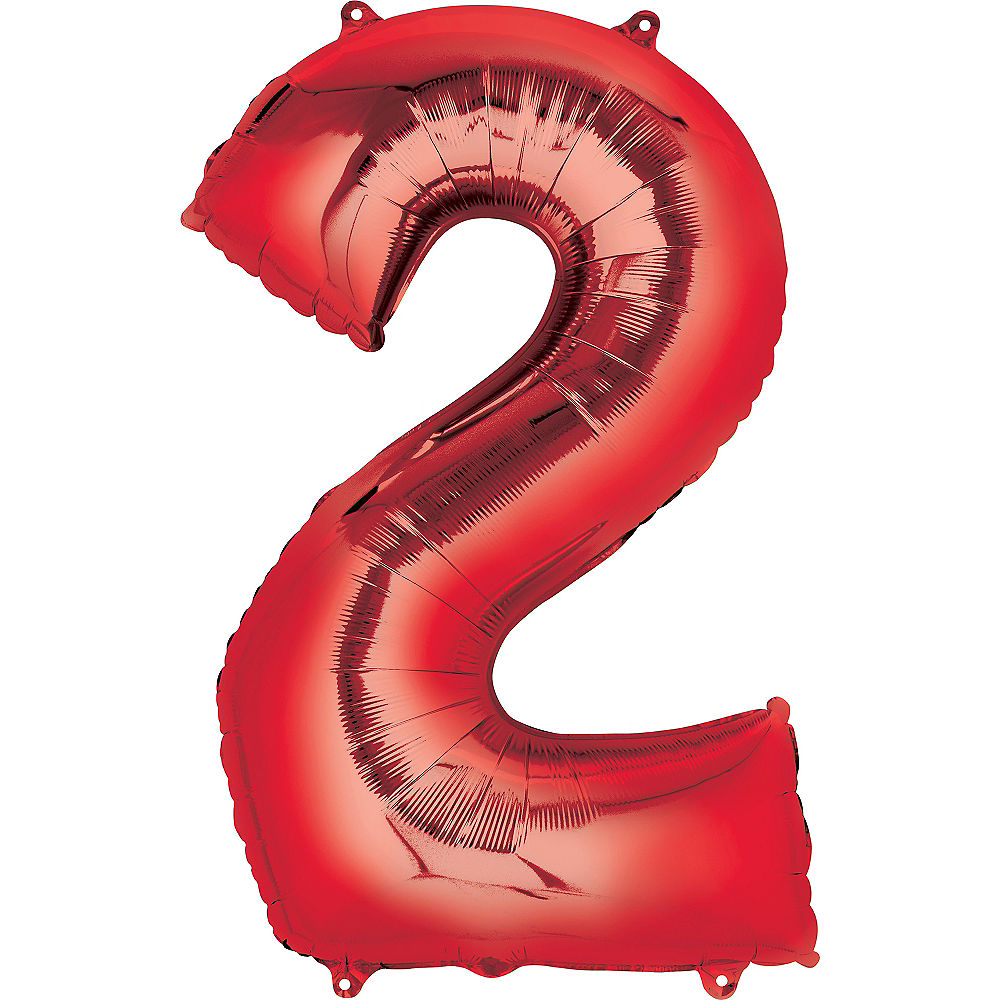Giant Red Number 2 Balloon
