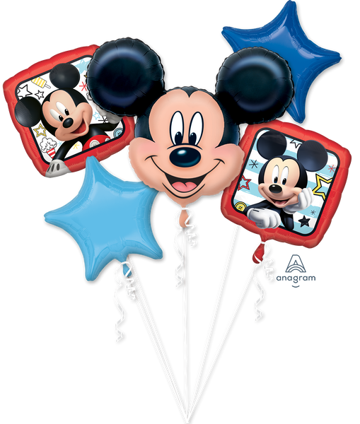 Mickey Mouse Balloon Birthday Bouquet 5pc