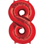 Giant Red Number 8 Balloon