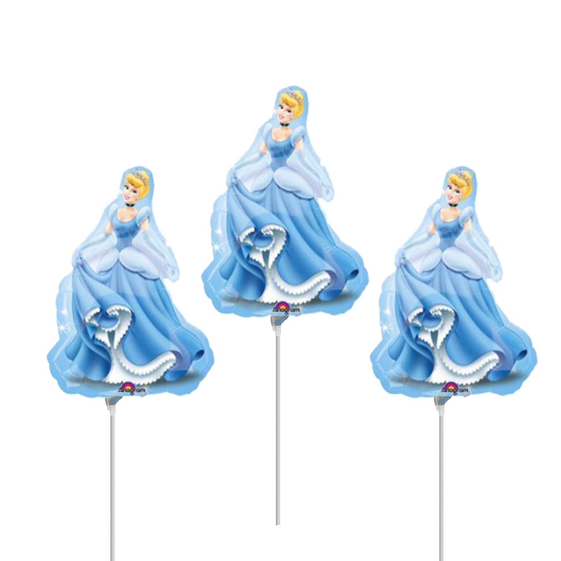 14" Princess Cinderella Birthday Balloons
