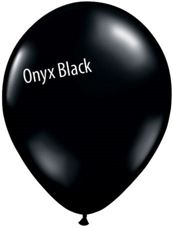 11in Onyx Black Latex Balloons