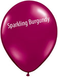 5in Sparkling Burgundy Latex Balloons