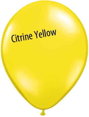 5in Citrine Yellow Latex Balloons
