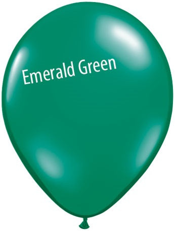11in Emerald Green Latex Balloons