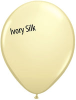 5in Ivory Silk Latex Balloons