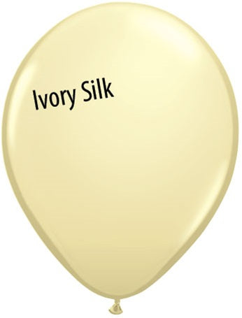 11in Ivory Silk Latex Balloons