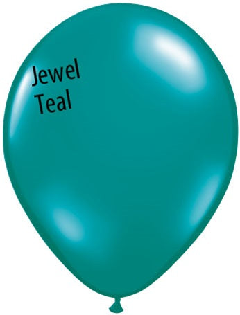 5in Jewel Teal Latex Balloons