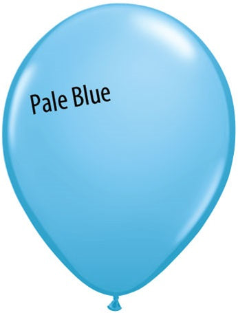 11in Pale Blue Latex Balloons