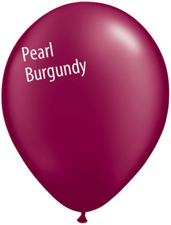 5in Pearl Burgundy Latex Balloons