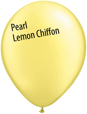5in Pearl Lemon Chiffon Latex Balloons