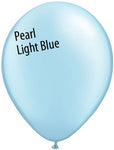11in Pearl Light Blue Latex Balloons